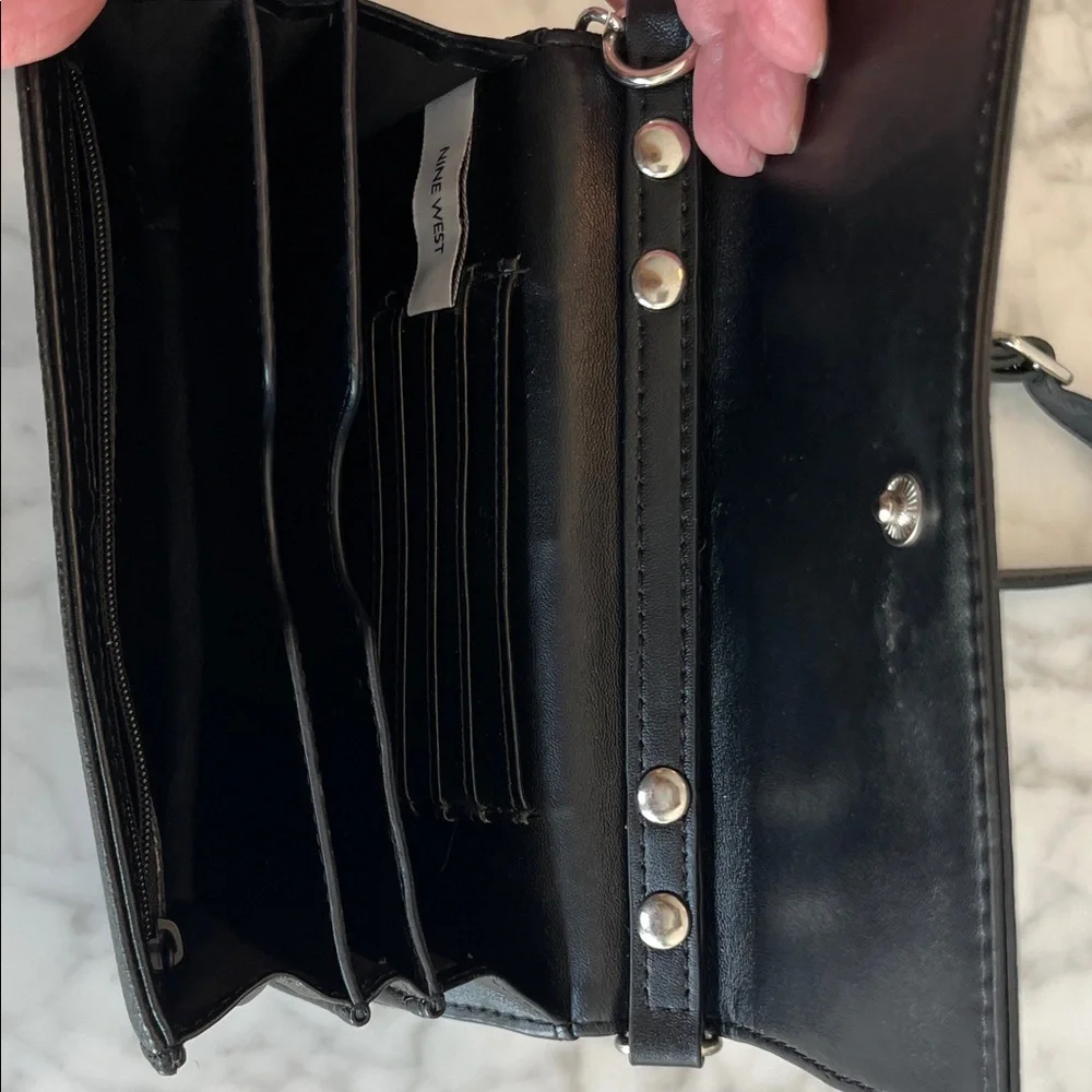 Elegant Small Black Leather Crossbody Bag